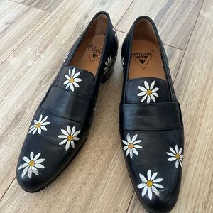 Size M7.5 John Fluevog shoes (ladies 9.5). Like new condition.